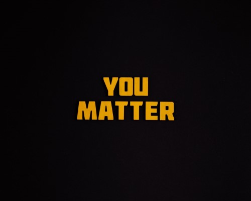 A black background with the words you matter, emphasizing diesel mechanics.